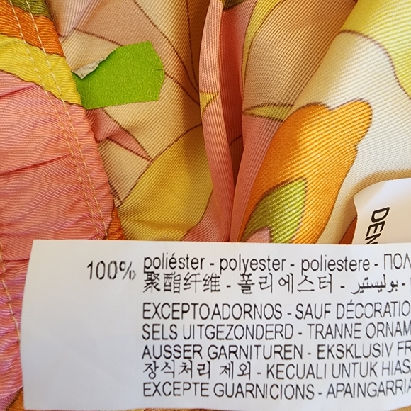 Zara Floral Muticolored Drawstring Flowy Pants - Picture 5 of 8